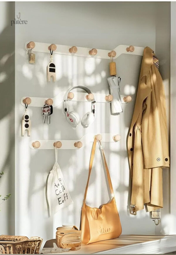 Porte manteau mural Z, design fonctionnel et élégant