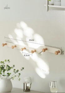 Porte manteau mural Z en 6 points pour une organisation optimale