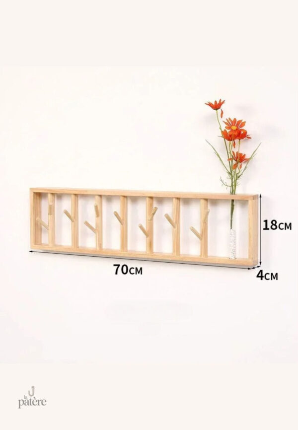wood-coat-rack-hydroponic-plants-container-hanger-shelves-qzesvl-1 Porte manteau mural en bois Floral
