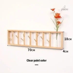 Porte manteau mural en bois décoratif et pratique