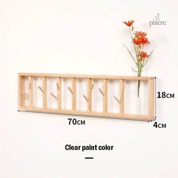 Porte manteau mural en bois décoratif et pratique