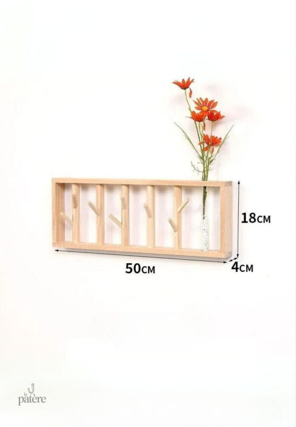 wood-coat-rack-hydroponic-plants-container-hanger-shelves-qzesvr-1 Porte manteau mural en bois Floral moyen