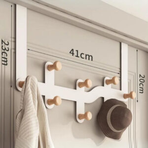 Porte manteau Labyrinthe Blanc à 8 points élégant