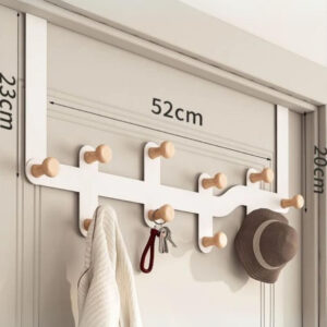 Porte manteau Labyrinthe Blanc à 10 points design moderne