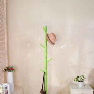 Porte manteau sur pied arbre tubé vert design moderne
