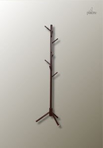 Porte manteau sur pied design arbre, finition café