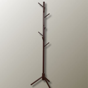 Porte manteau sur pied design arbre, finition café