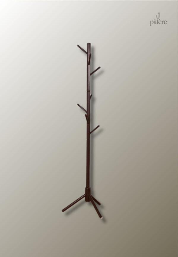 Porte manteau sur pied design arbre, finition café