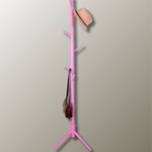 Porte-manteau décoratif en forme d'arbre, coloris rose