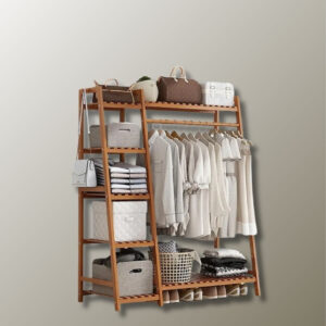 Meuble porte-manteau et chaussures en bois Triangle