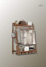 Meuble porte-manteau et chaussures en bois Triangle